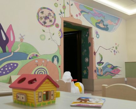 Роспись стены в Студии Детского Развития