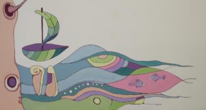 Фрагмент художественной росписи стены в Студии Детского Развития